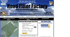 Desktop Screenshot of hoodfilterfactory.com